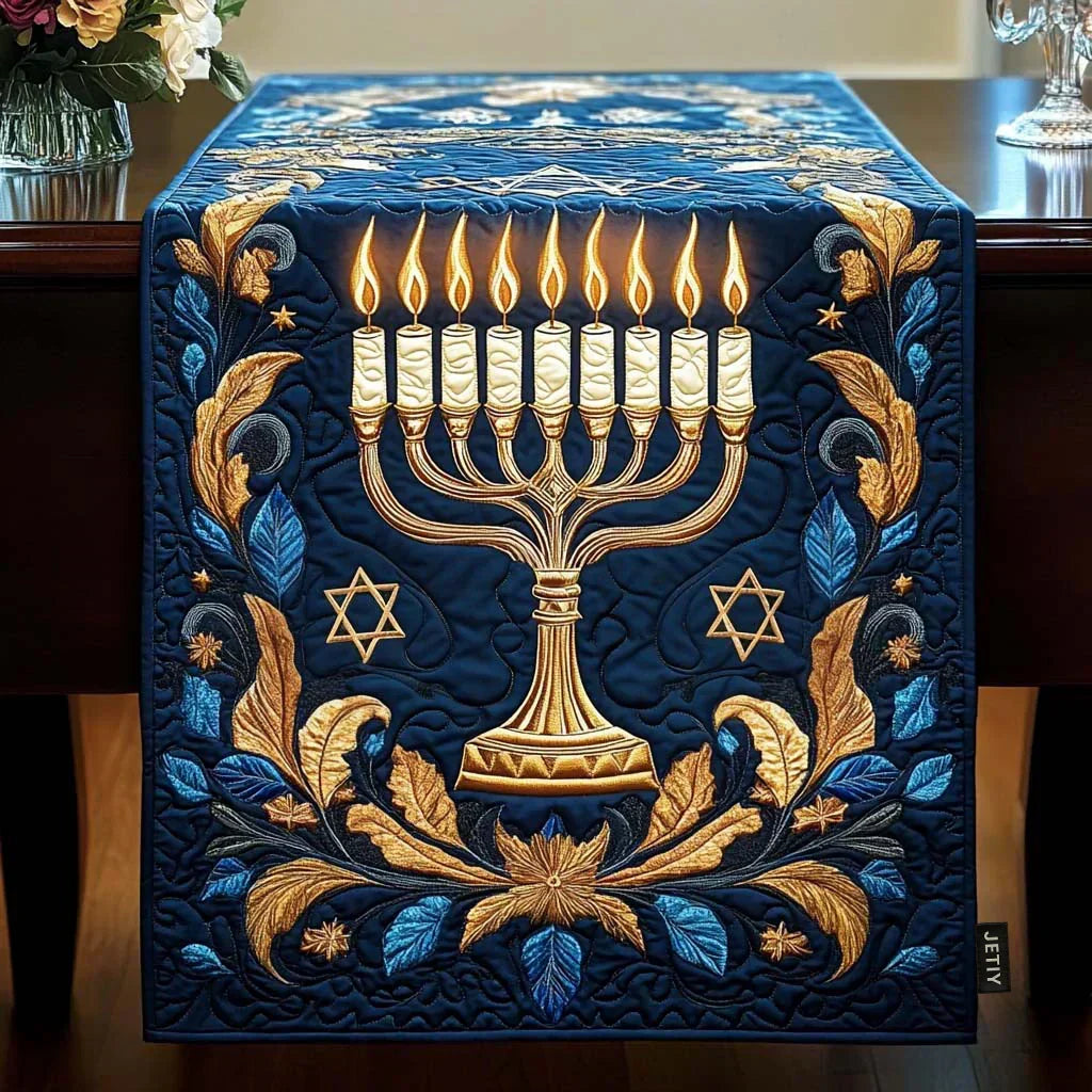 Quilted Table Runner - Glowing Lantern