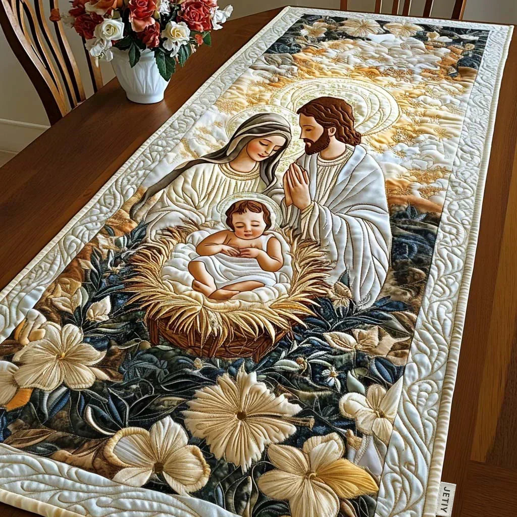 Quilted Table Runner - Divine Manger
