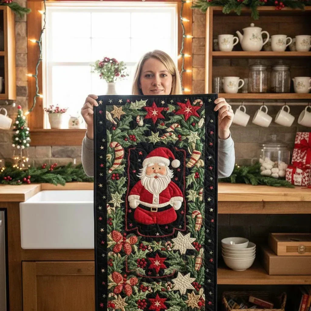 Quilted Table Runner - Arctic Glow