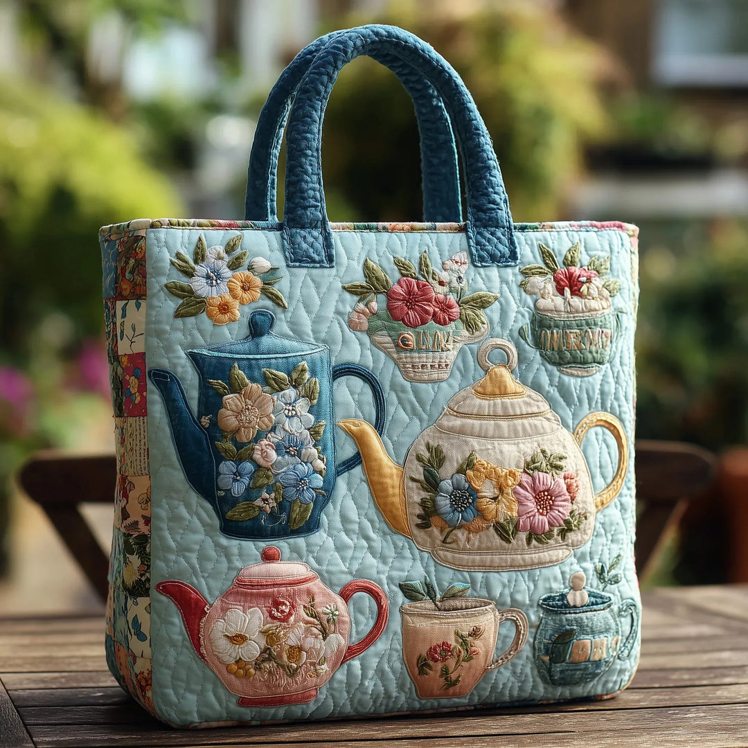 Quilted Bag - Floral Motif