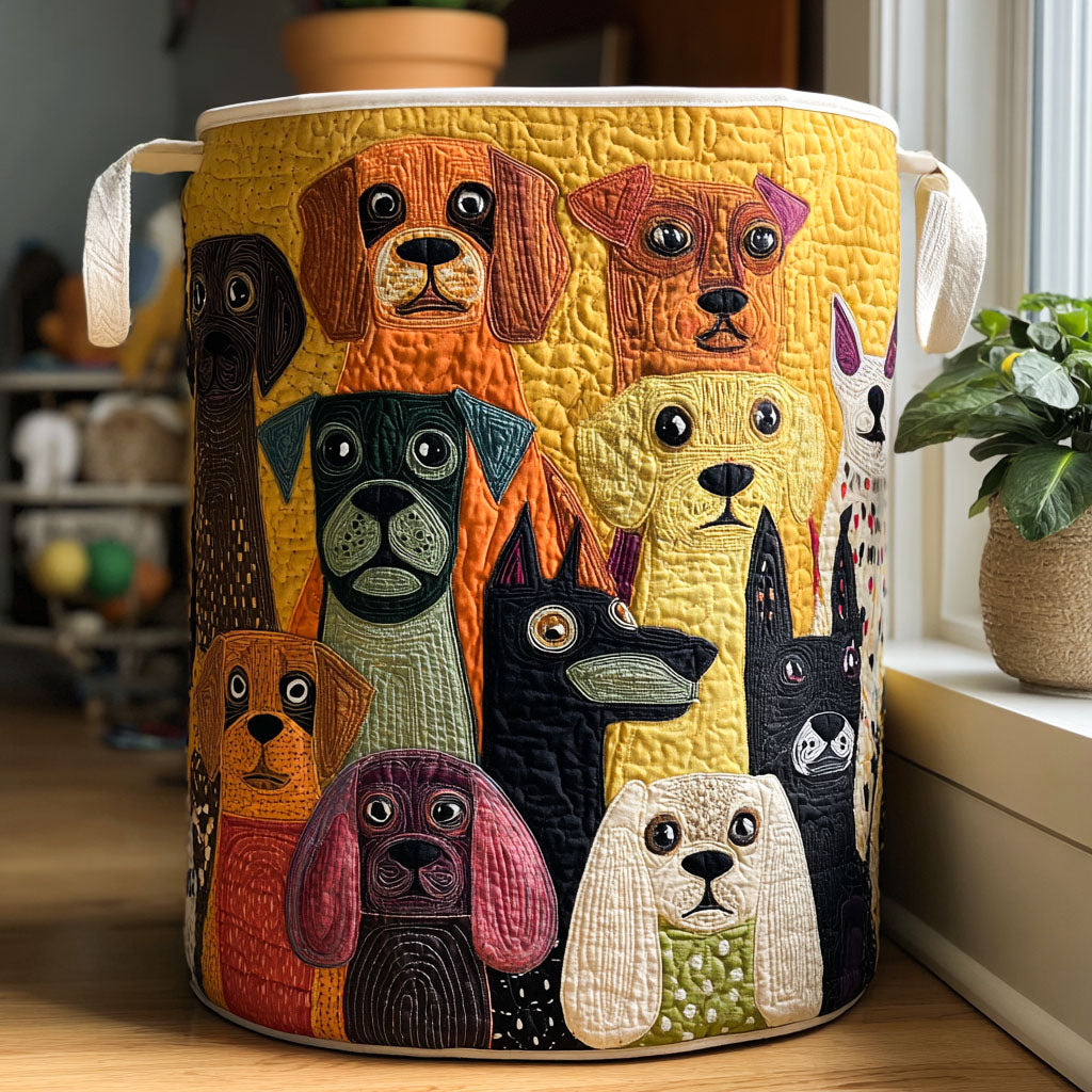 Quilted Laundry Basket - Barkside Magic