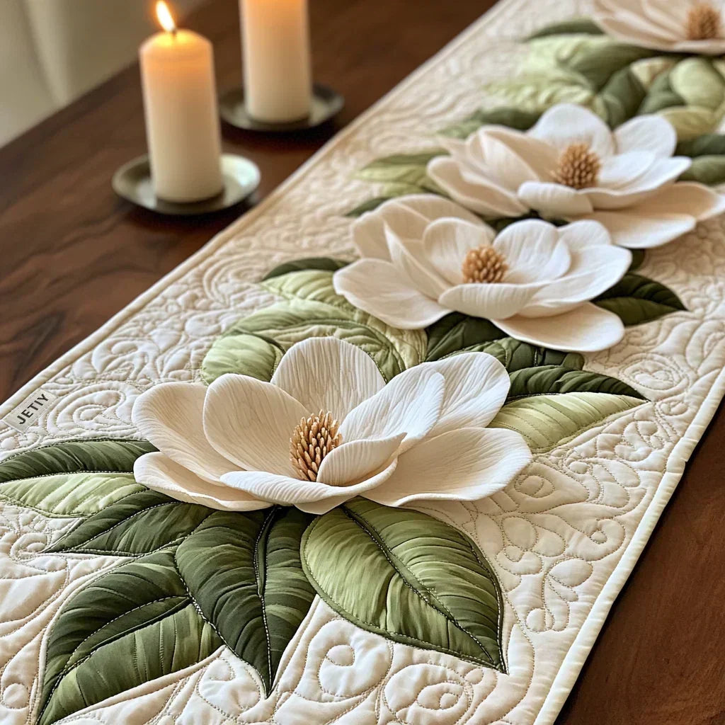 Quilted Table Runner - Grace in Bloom