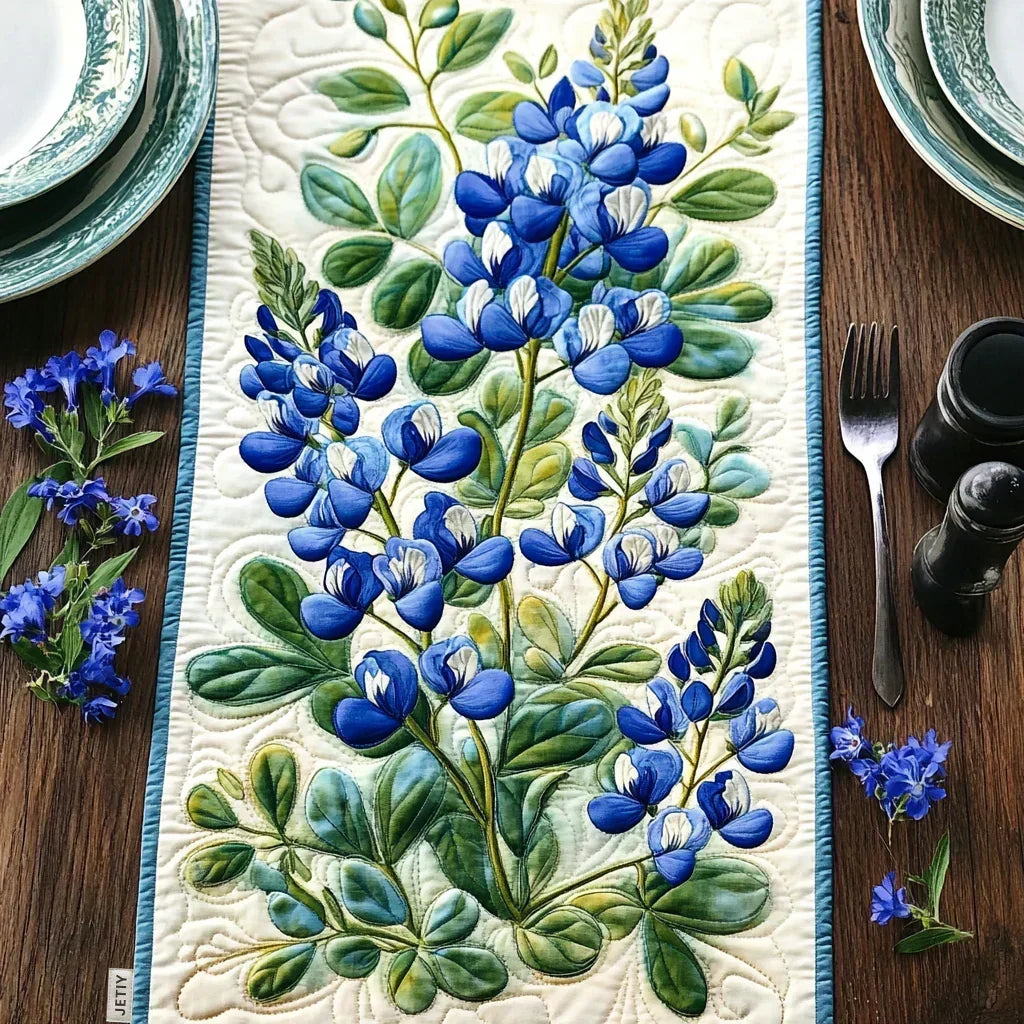 Quilted Table Runner - Bluebonnet Serenade