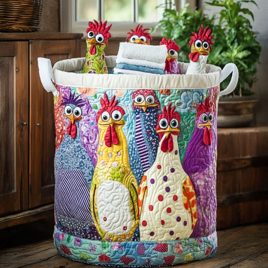 Quilted Laundry Basket - Cluck Couture