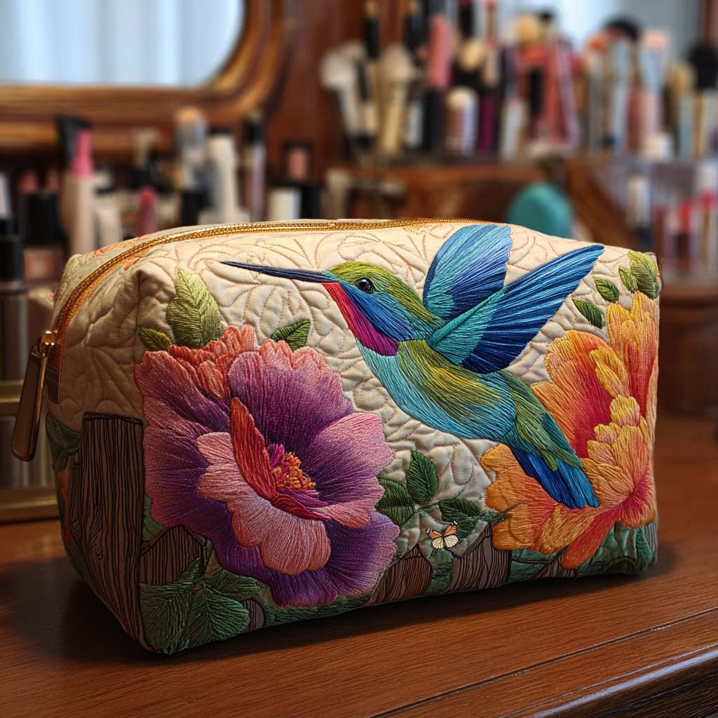 Quilted Makeup Bag - Colibri Charm