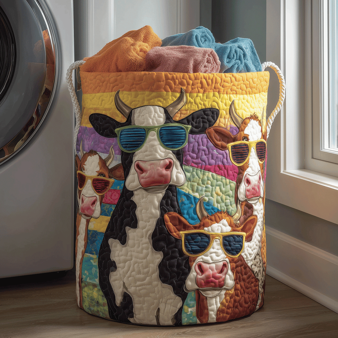 Quilted Laundry Basket - Calm Breeze