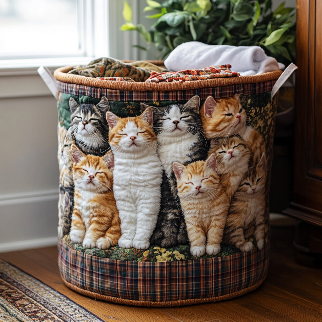 Quilted Laundry Basket - Soft & Padded