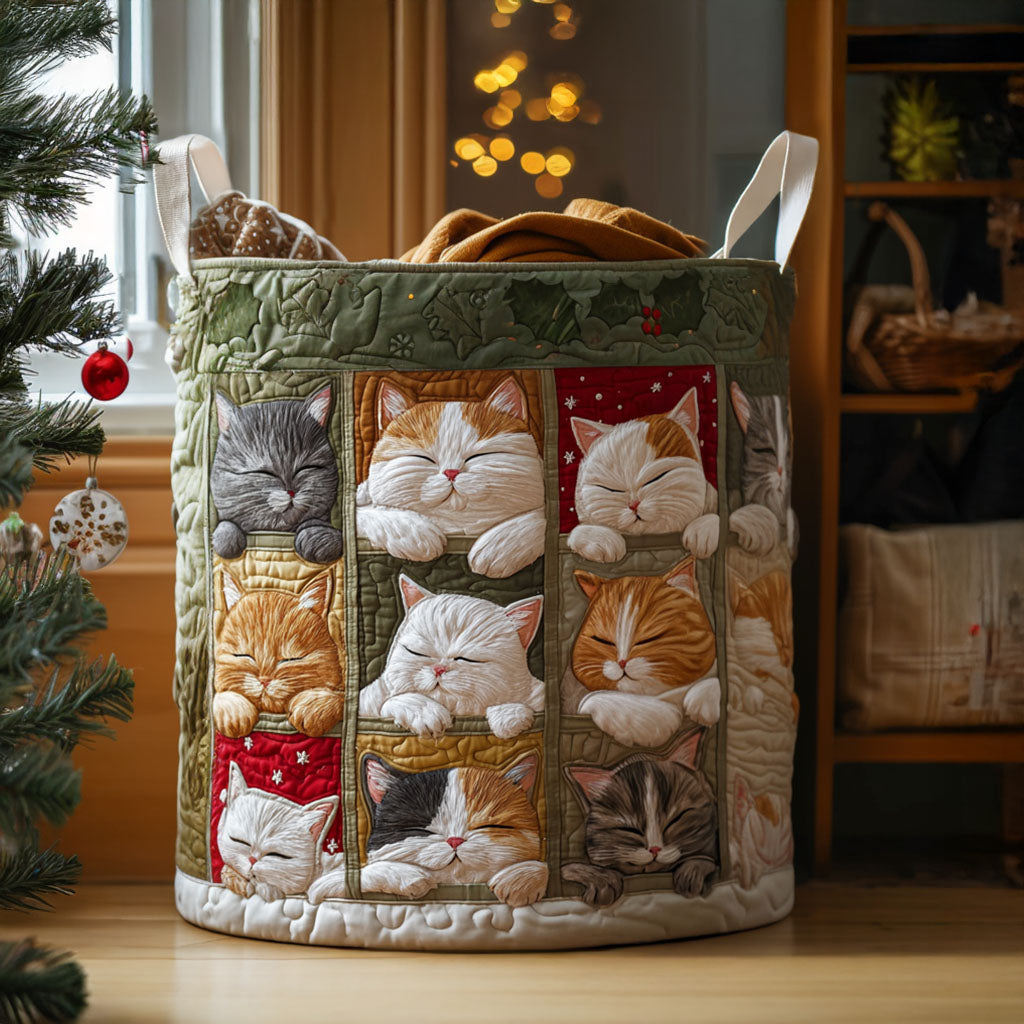 Quilted Laundry Basket - Soft & Cozy