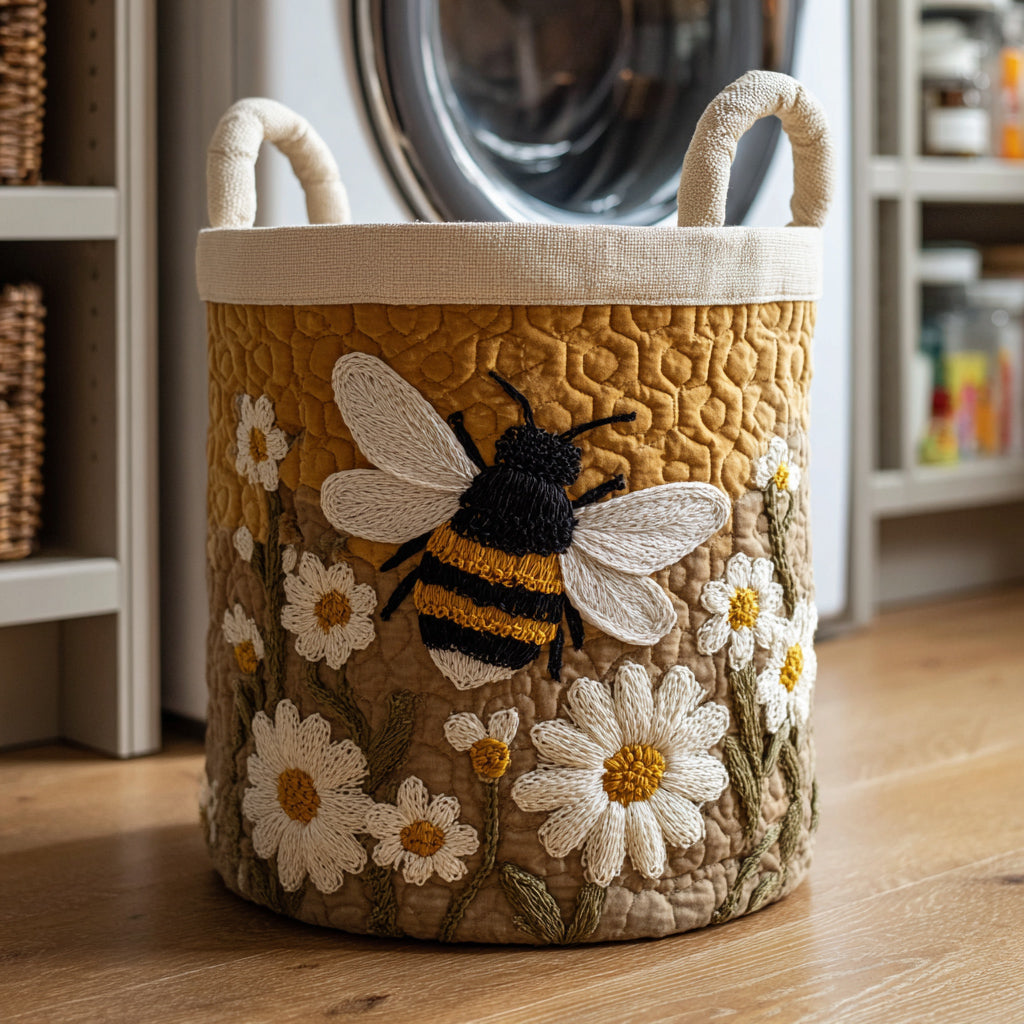 Quilted Laundry Basket - Daisy and Bee