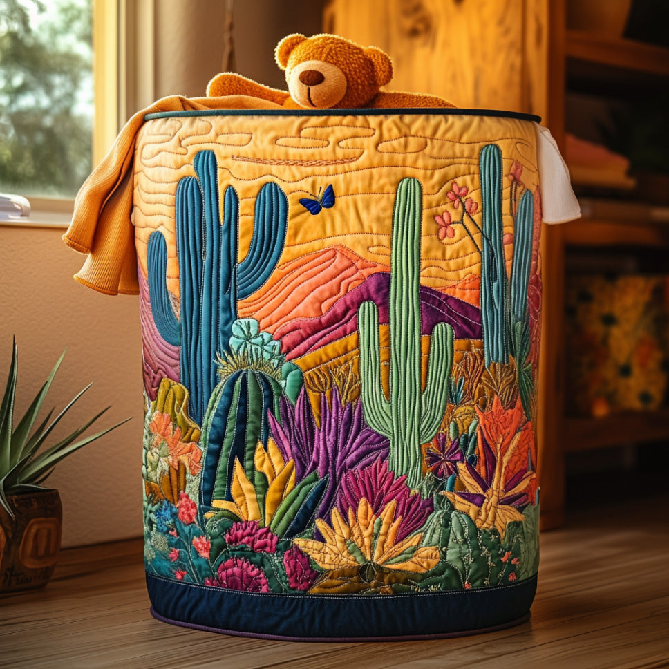 Quilted Laundry Basket - Desert Wind