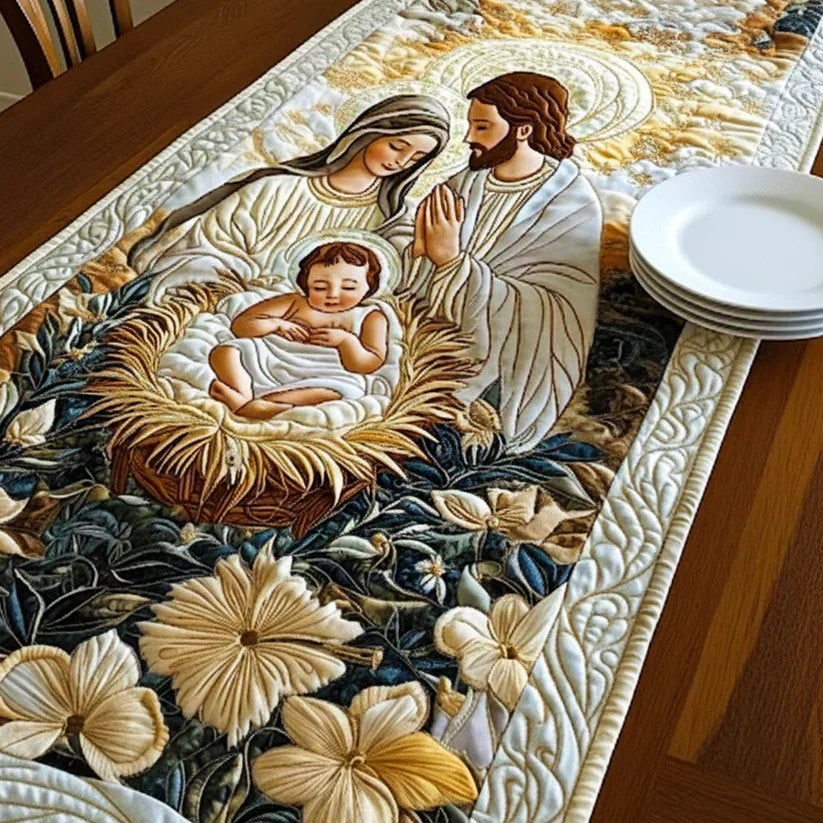 Quilted Table Runner - Divine Manger