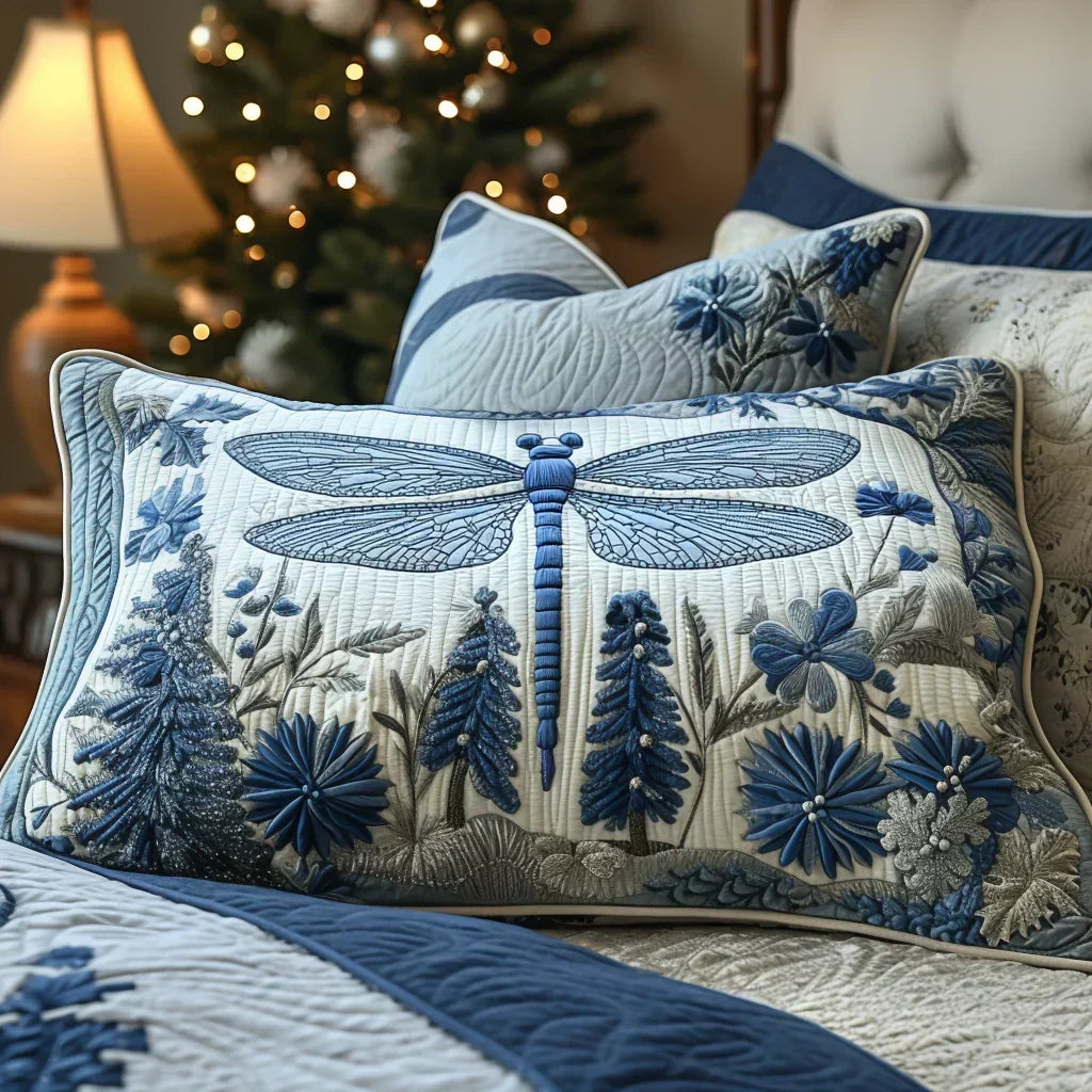 Quilted Pillow Cover - Wings in the Wind