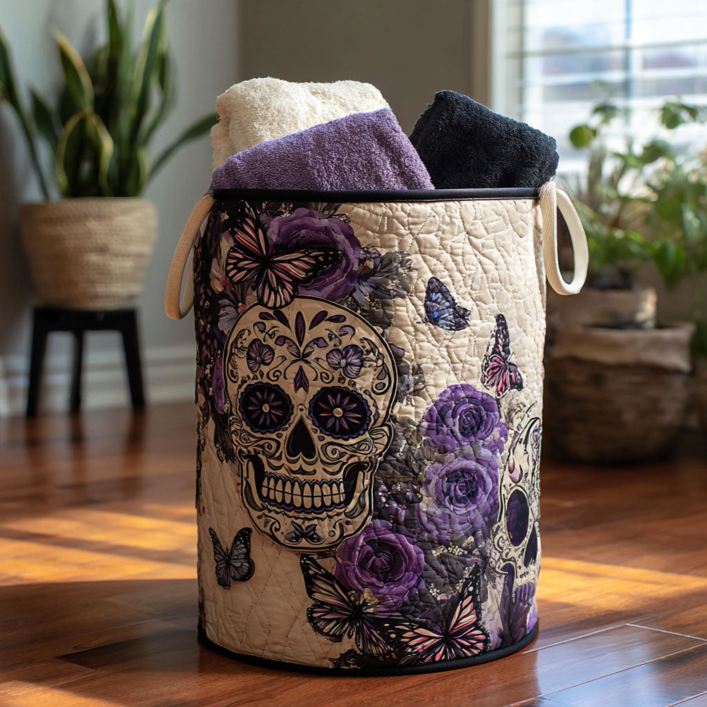 Quilted Laundry Basket - Eternal Bones