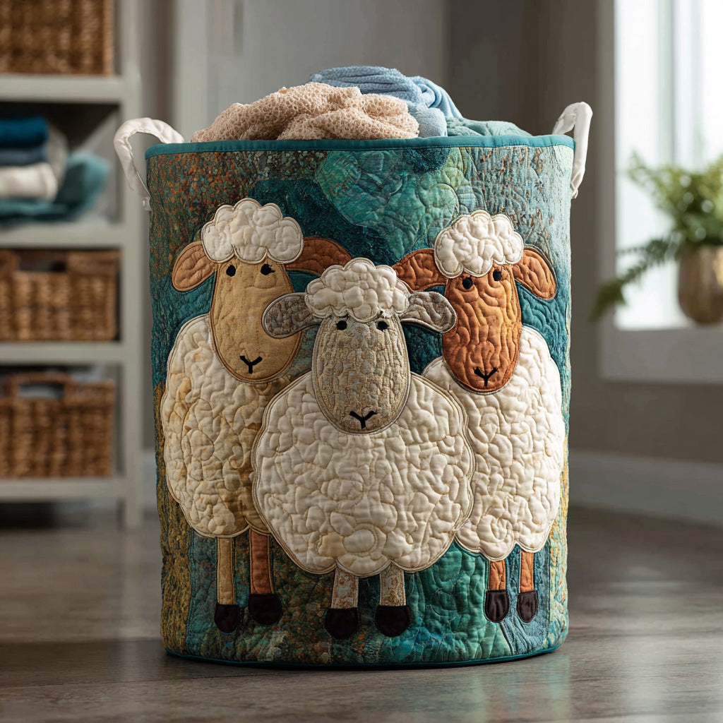 Quilted Laundry Basket - Fluffy Parade