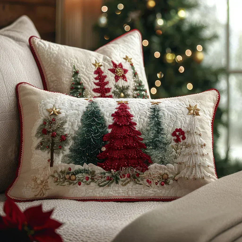 Quilted Pillow Cover - Frozen Wonder