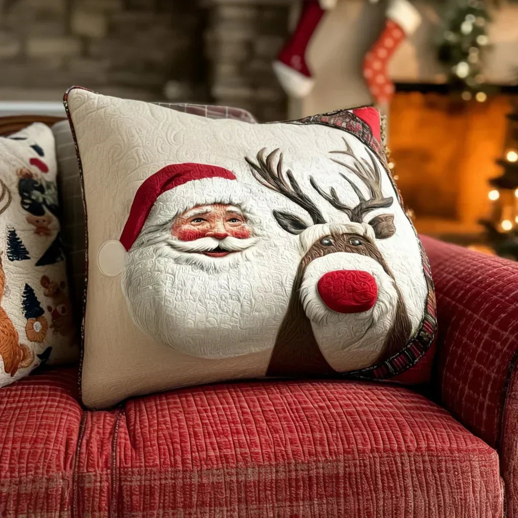 Quilted Pillow Cover - Frosty Evening