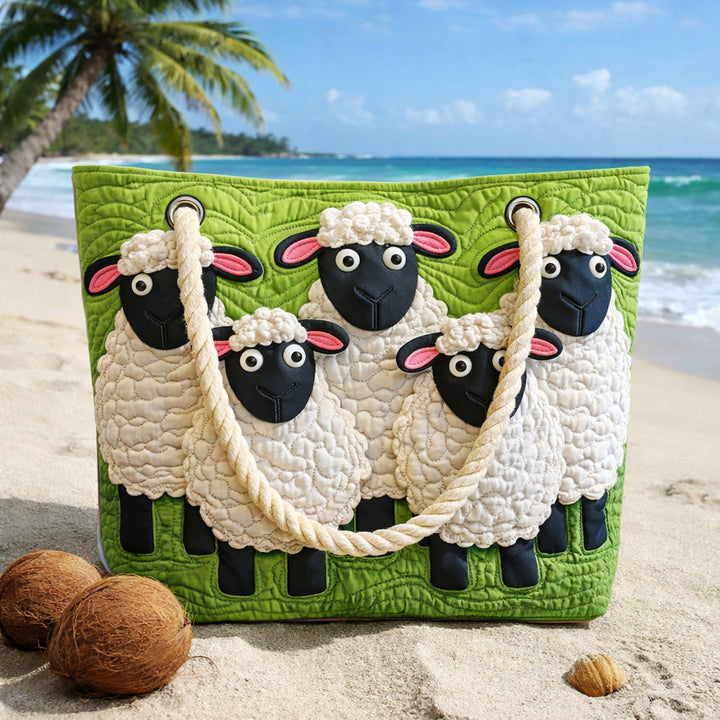 Handmade Beach Bag - Sheep Heaven
