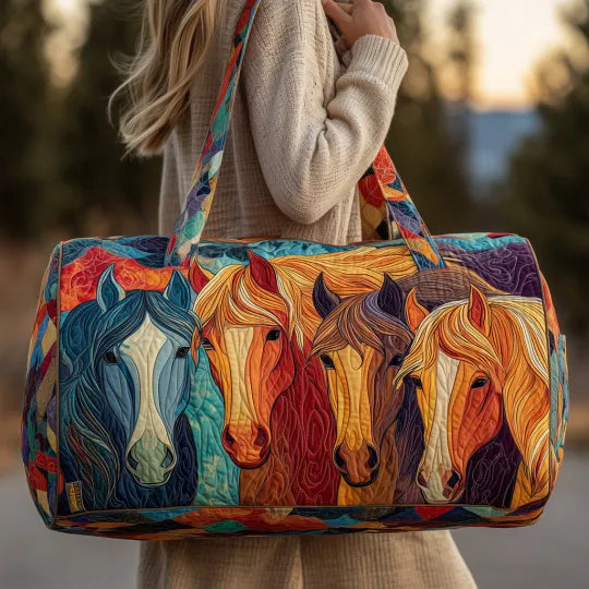 Quilted Travel Bag - Horse