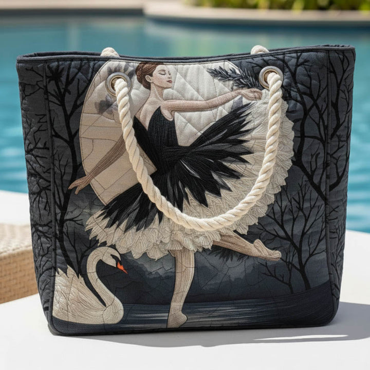 Handmade Beach Bag - Elegant Ballerina