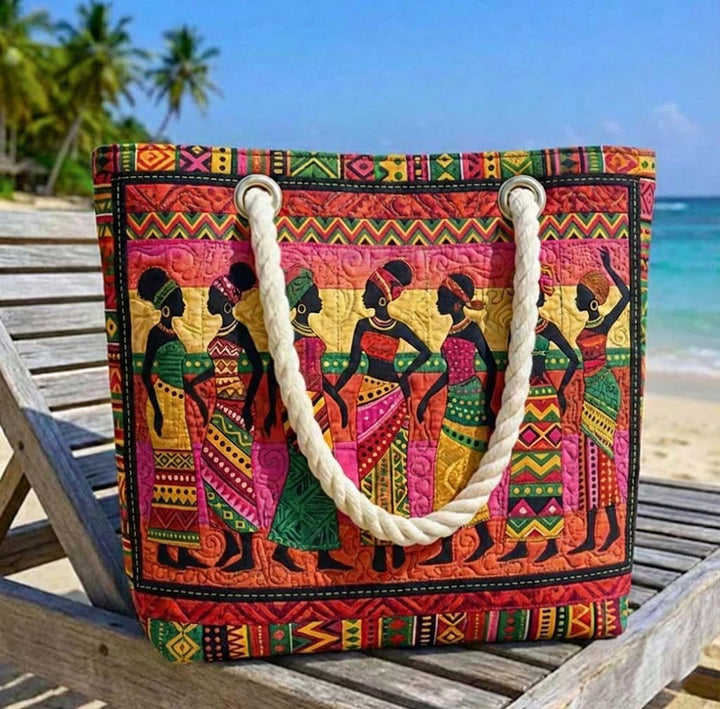 Handmade Beach Bag - Melanin Queens