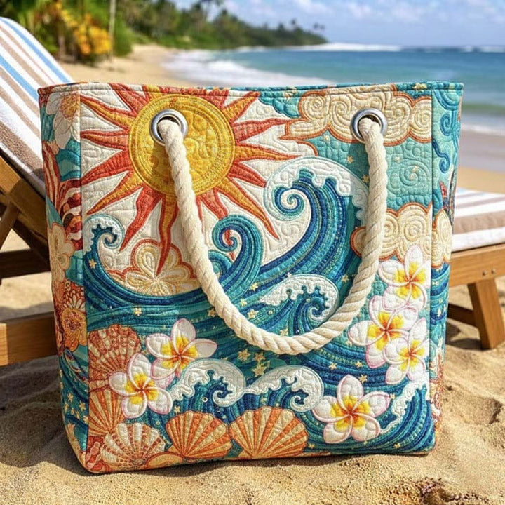 Handmade Beach Bag - Warm Halo