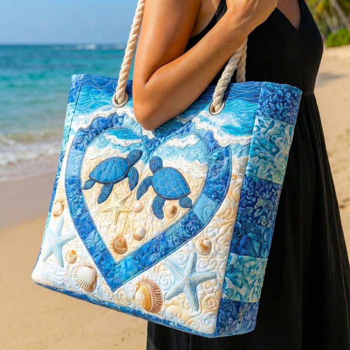 Handmade Beach Bag - Sea Turtle Serenity