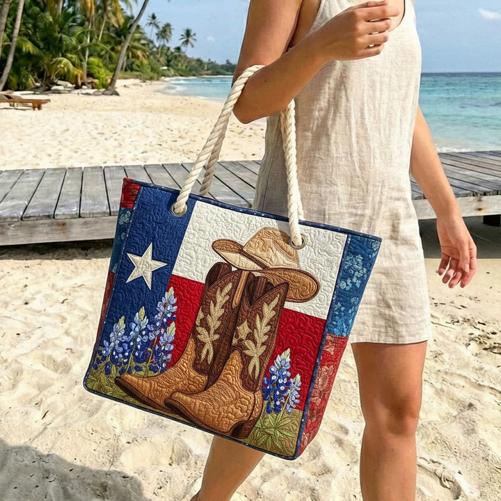 Handmade Beach Bag - Texan Pride