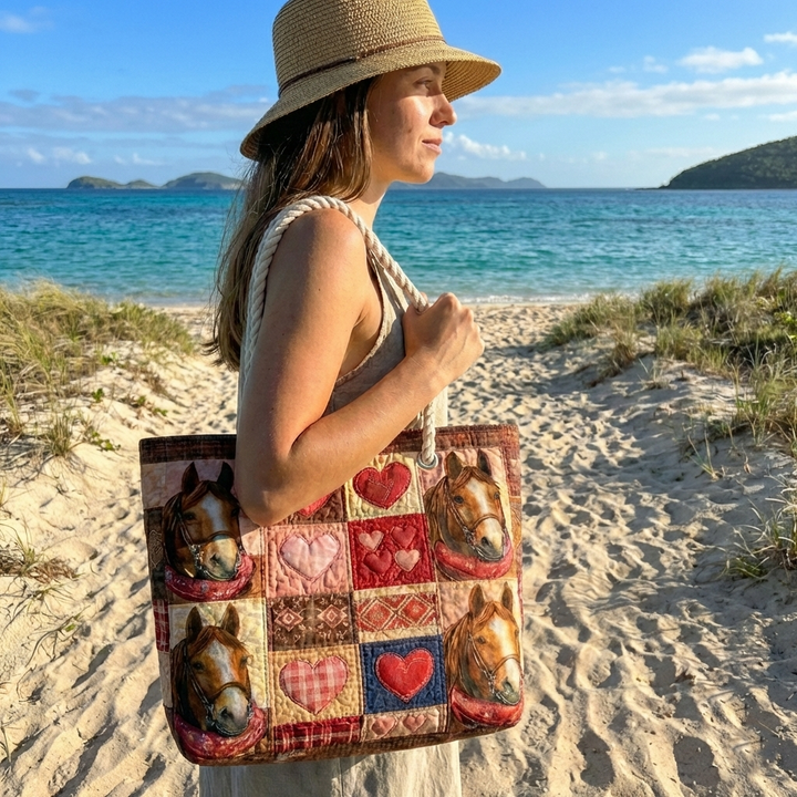 Handmade Beach Bag - Rustic Table Runner
