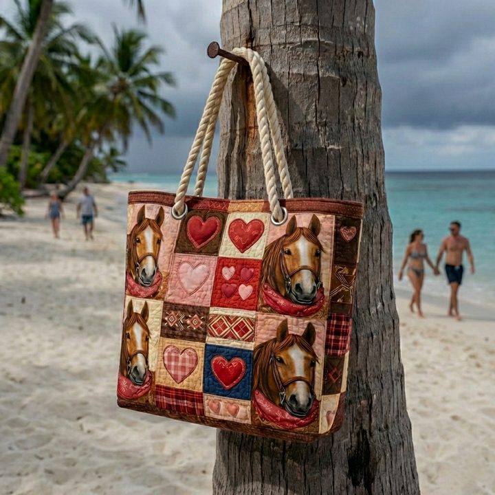 Handmade Beach Bag - Rustic Table Runner