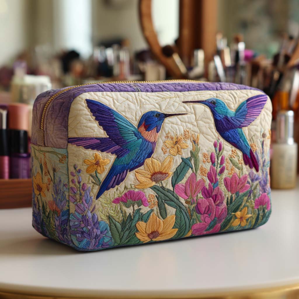 Stitched Makeup Bag - Hearts