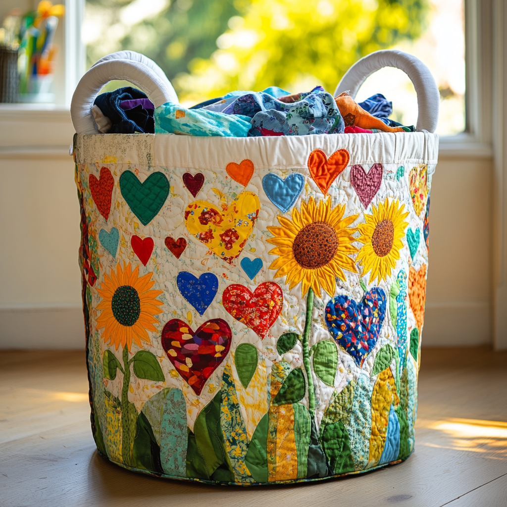 Quilted Laundry Basket - Heartland Love
