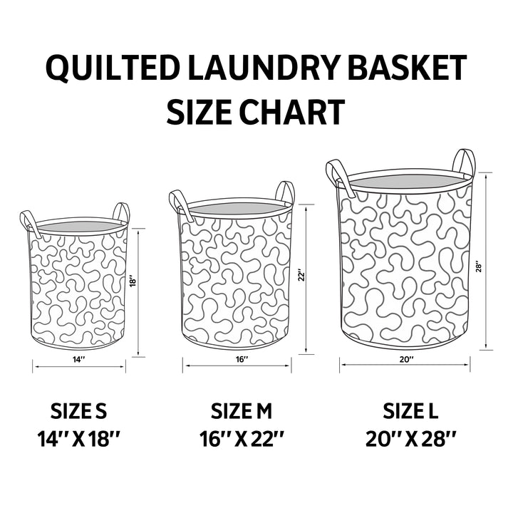 Quilted Laundry Basket - Bluebonnet