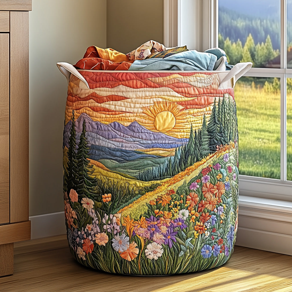 Quilted Laundry Basket