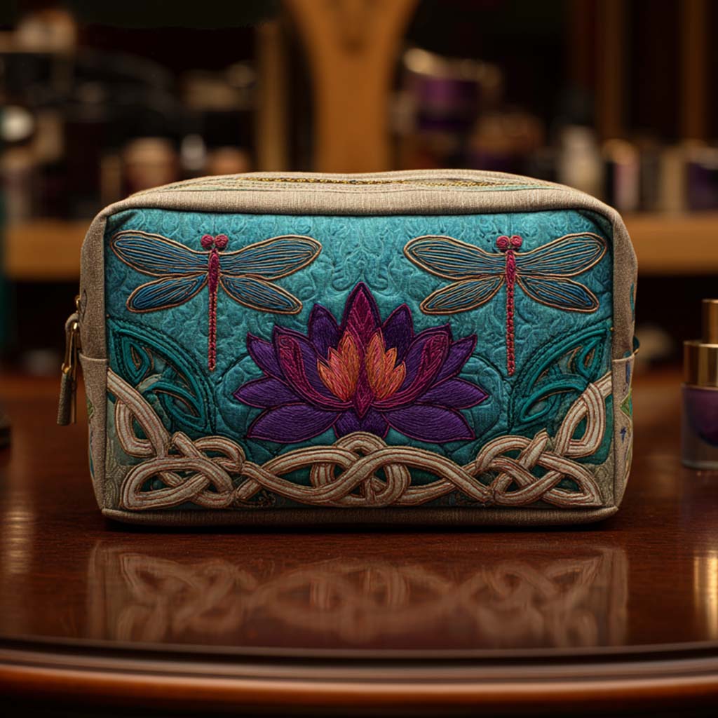 Quilted Makeup Bag - Pond Keeper