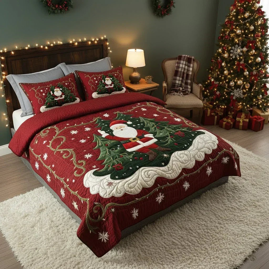 Quilted 3-Piece Bedding Set - Workshop