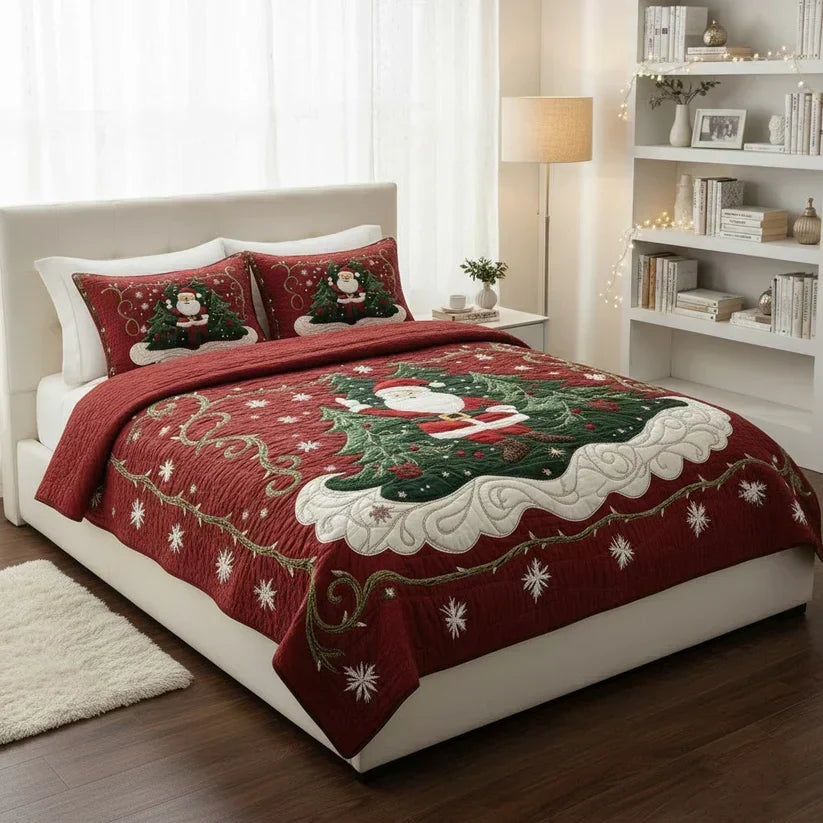 Quilted 3-Piece Bedding Set - Workshop
