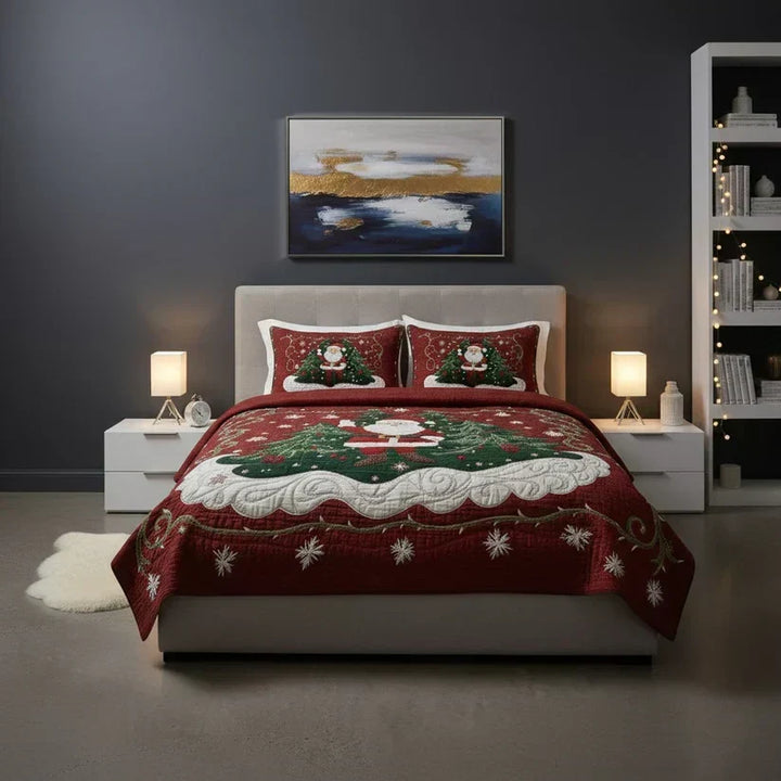 Quilted 3-Piece Bedding Set - Workshop