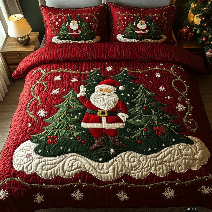 Quilted 3-Piece Bedding Set - Workshop