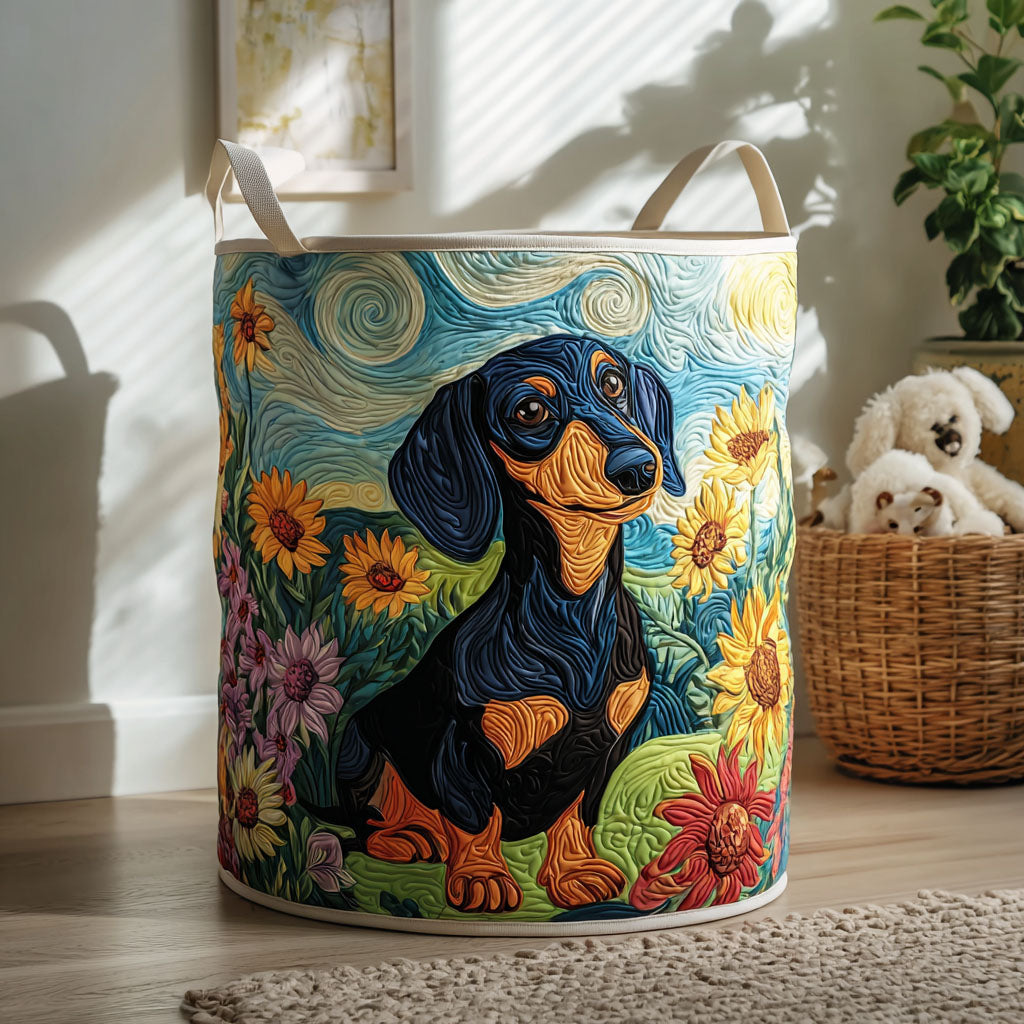 Quilted Laundry Basket - Short Legs, Big Heart