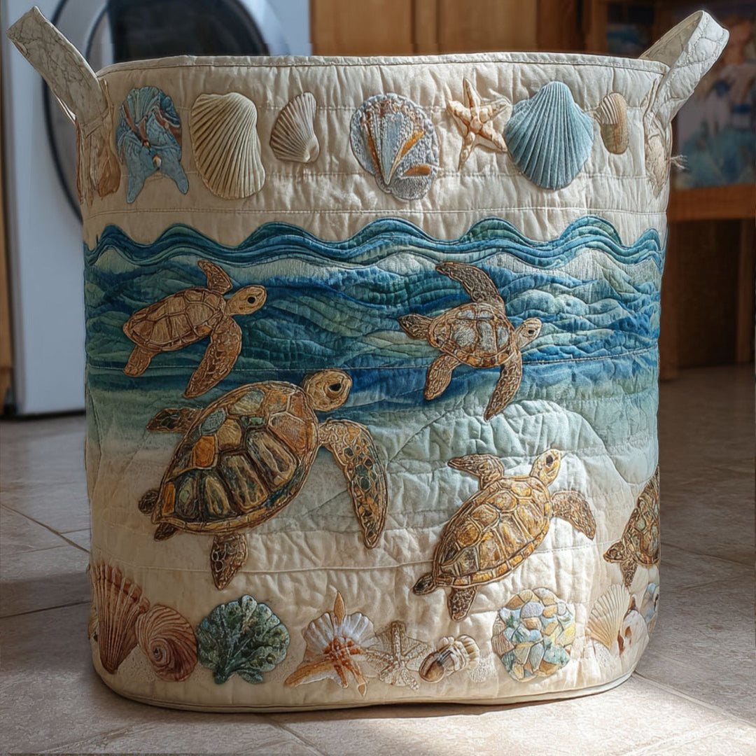 Quilted Laundry Basket - Free and Serene