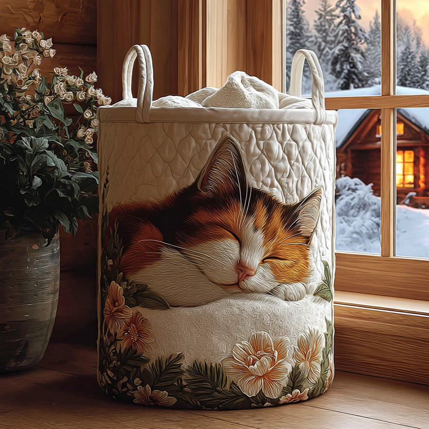 Quilted Laundry Basket - Snowy Rest