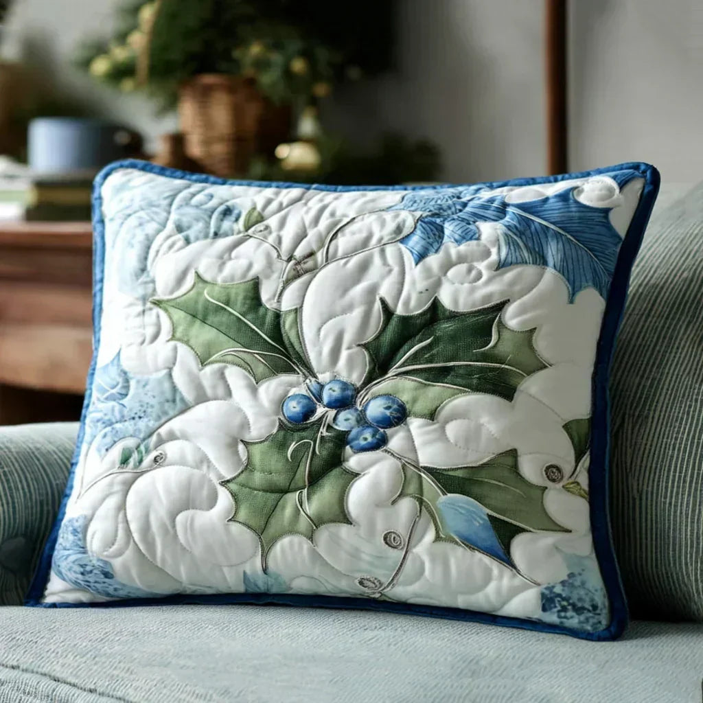 Quilted Pillow Cover - Bells by Moonlight