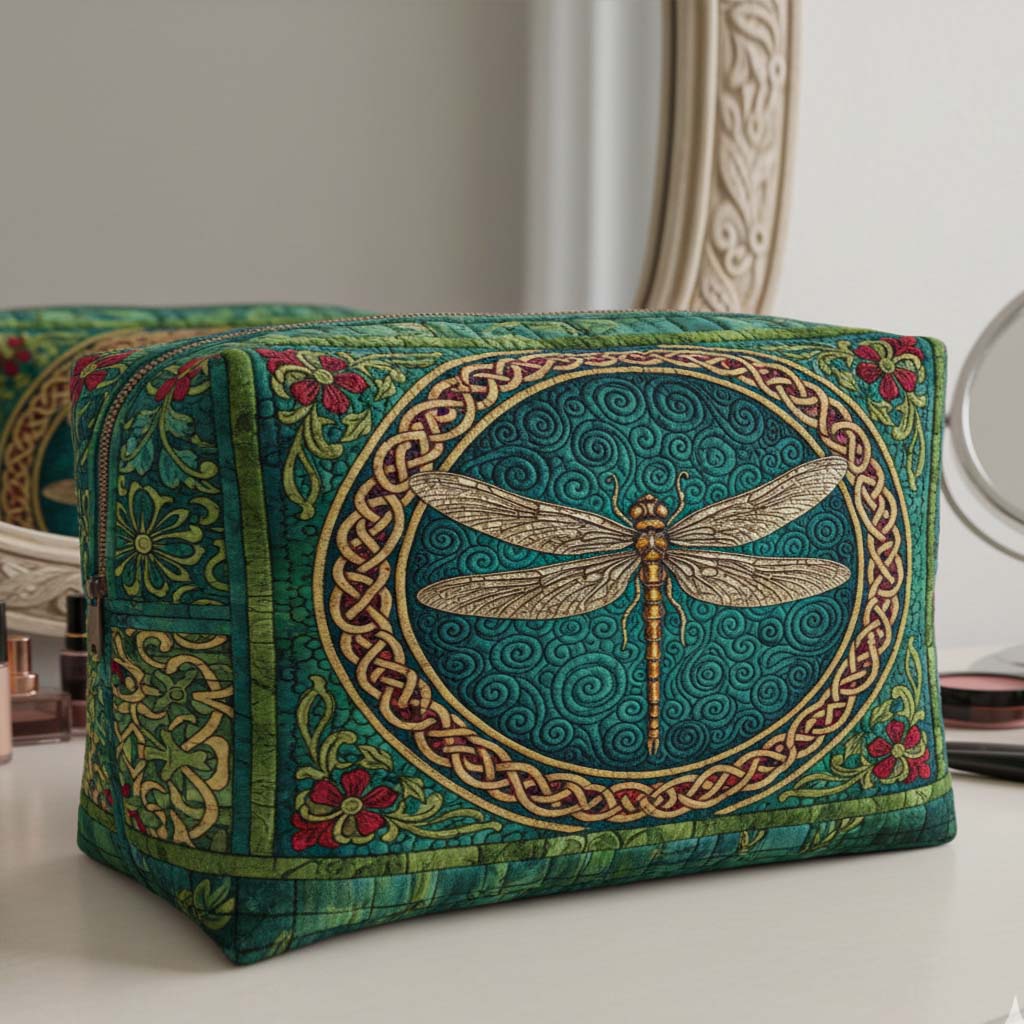 Quilted Makeup Bag - "Summer Nymph"