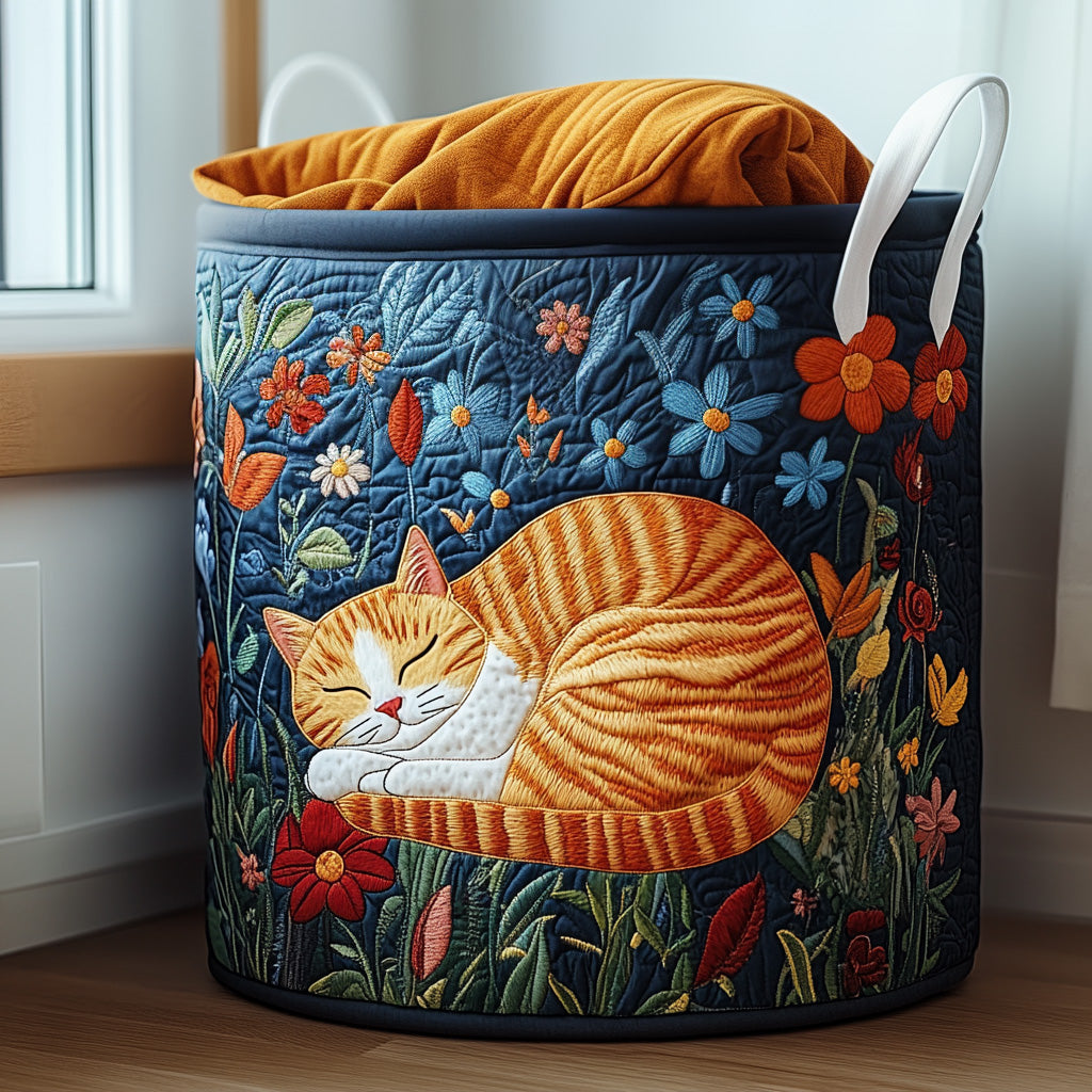 Quilted Laundry Basket - Sunny Nap