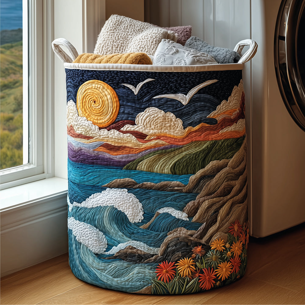 Quilted Laundry Basket - Dawn Coast