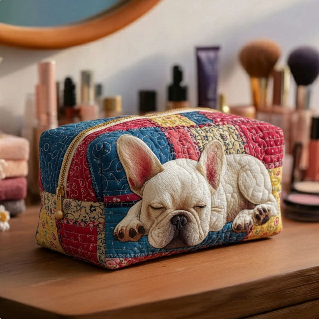 Quilted Makeup Bag - "Sweet Buddies"