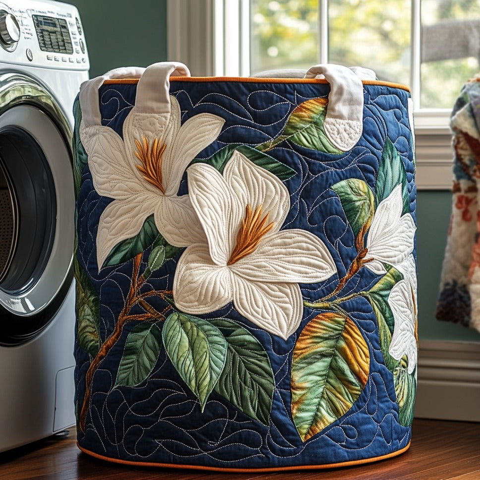 Quilted Laundry Basket - Sweet Magnolia