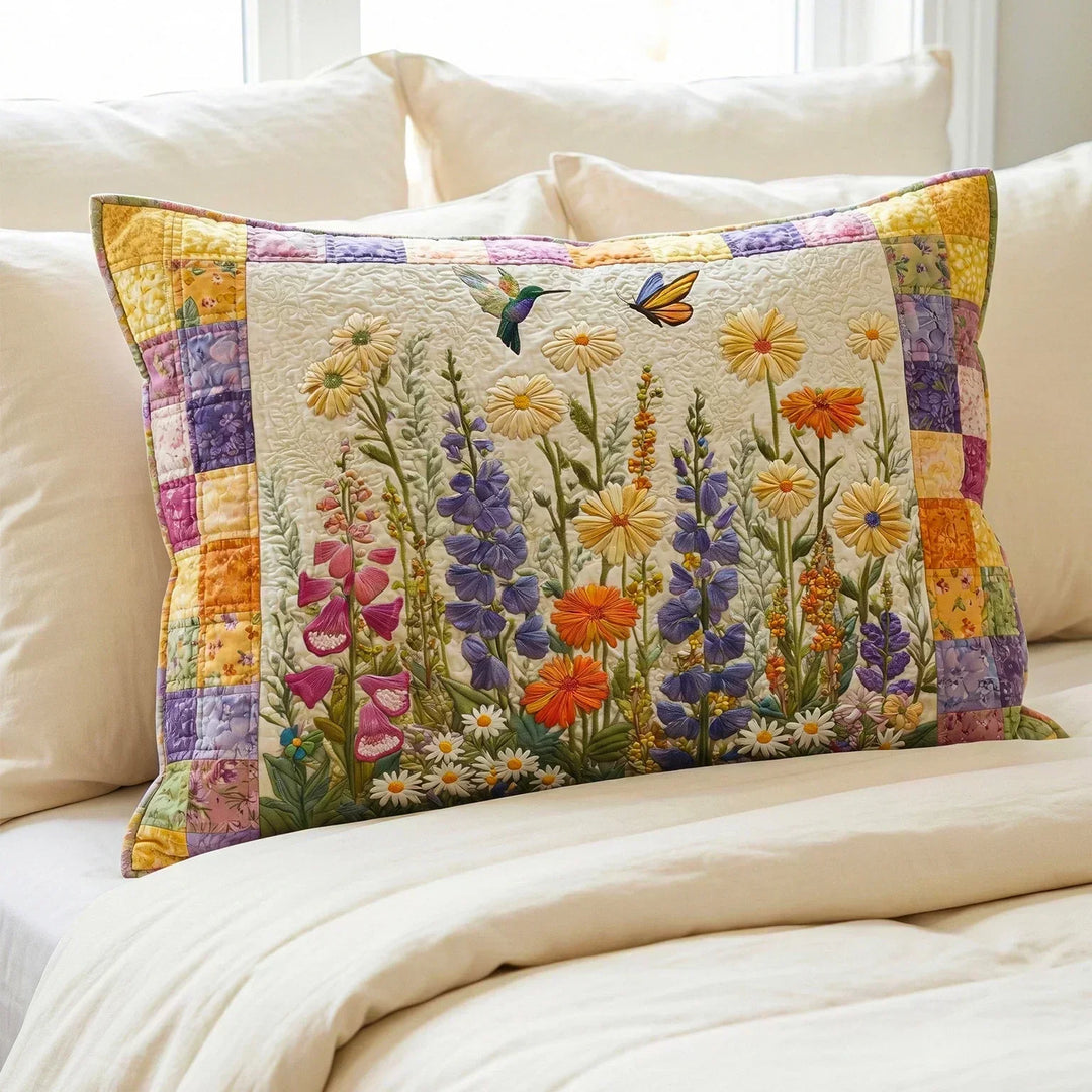 Quilted Cushion Cover - Timeless Floral