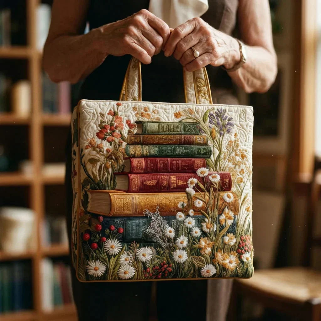Handmade Quilted Bag - Floral Motif