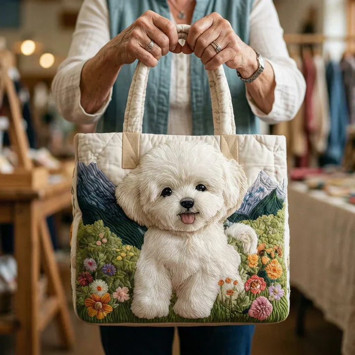 Handmade Quilted Bag - Enchanted Dog